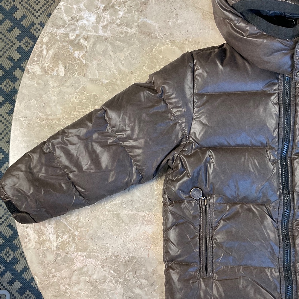 MONCLER Kids Chocolate Brown Puffer Jacket Size 4 years 104 cm - Picture 11 of 16